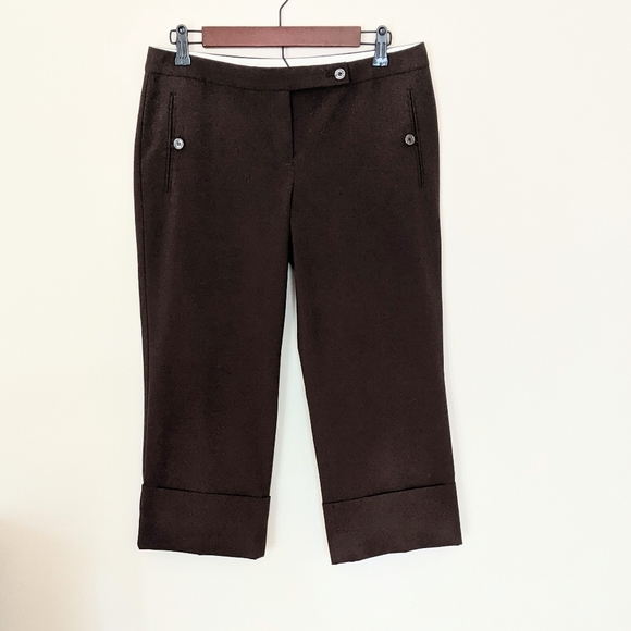 The Limited Pants - Women's Dark Brown Cropped Dress Pants